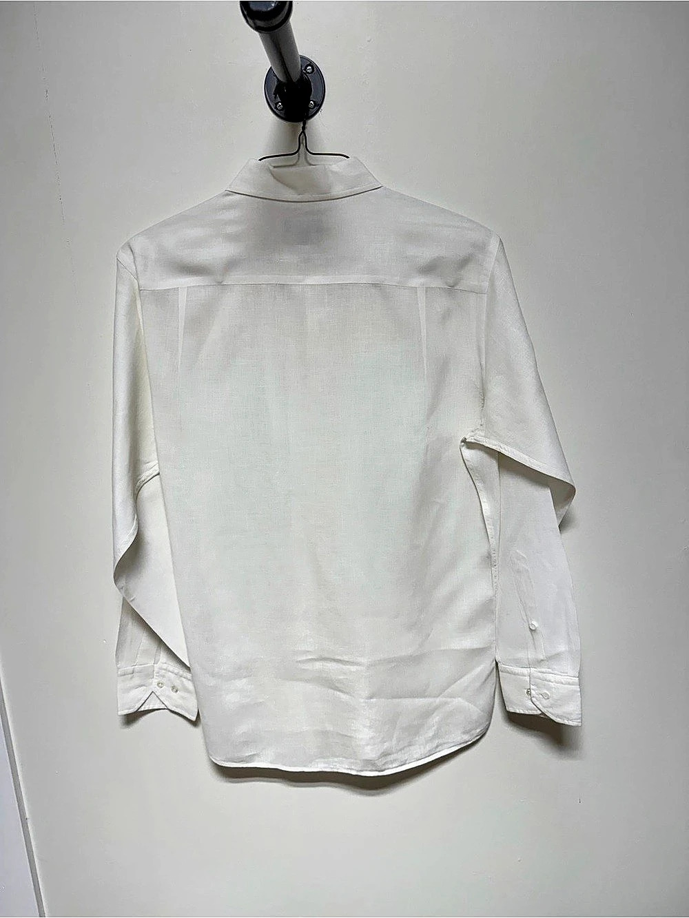 Peter Millar Crown Crafted Linen Sport Shirt White Large - Picture 3 of 4